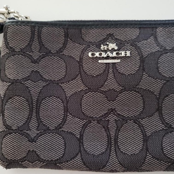 Coach Wristlet Womens Black Gray - Picture 3 of 3